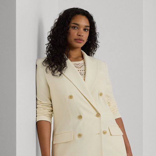 Grandes Tailles - Blazer coupe croisée en crêpe de laine - Lauren Curve - Modalova