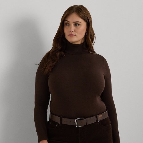 Grandes Tailles - Pull à col roulé en soie mélangée - Lauren Curve - Modalova