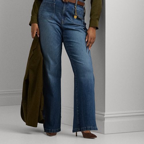 Grandes Tailles - Jean flare taille haute à chaîne - Lauren Curve - Modalova