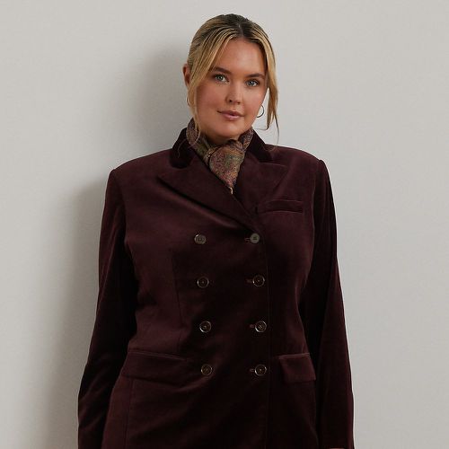 Grandes Tailles - Double-Breasted Velvet Blazer - Lauren Curve - Modalova