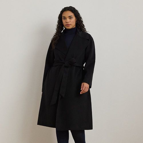 Grandes Tailles - Manteau portefeuille en laine mélangée - Lauren Curve - Modalova