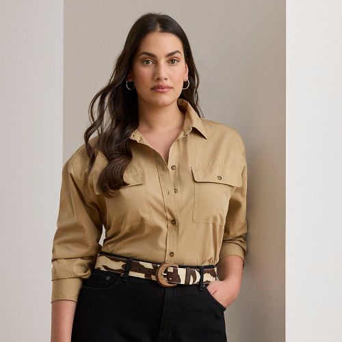 Grandes Tailles - Chemise Relaxed Fit en coton ultraléger - Lauren Curve - Modalova