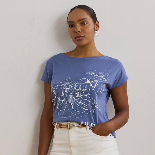 Grandes Tailles - T-shirt graphique en jersey de coton - Lauren Curve - Modalova