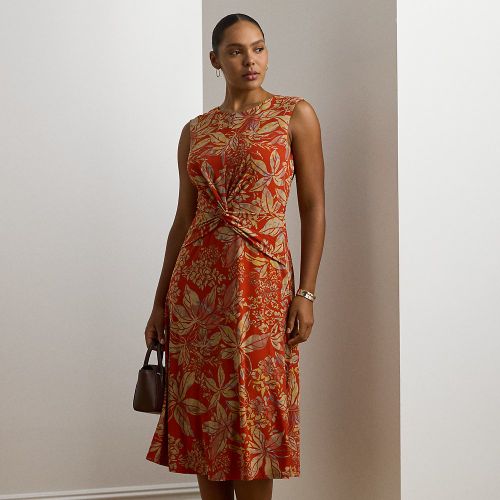 Grandes Tailles - Robe torsadée stretch en jersey fleuri - Lauren Curve - Modalova