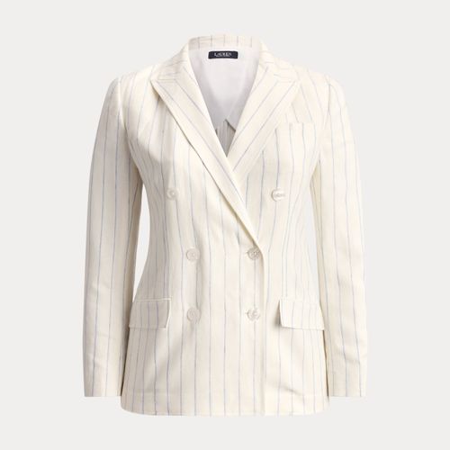 Blazer rayé en sergé de lin - Lauren Curve - Modalova