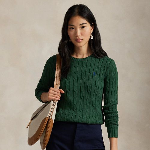 Pull torsadé à col rond en coton - Polo Ralph Lauren - Modalova