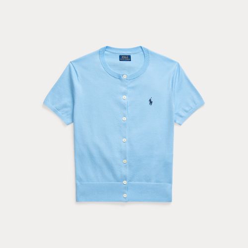 Cardigan col rond manches courtes coton - Polo Ralph Lauren - Modalova