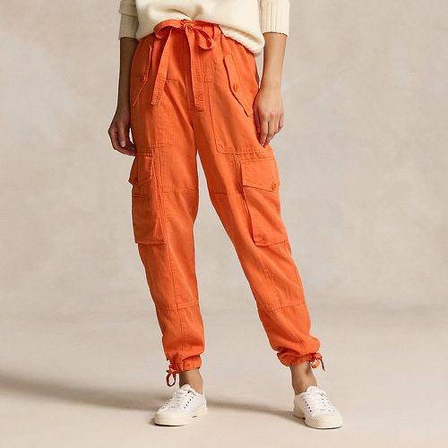 Pantalon cargo en sergé de lin mélangé - Polo Ralph Lauren - Modalova