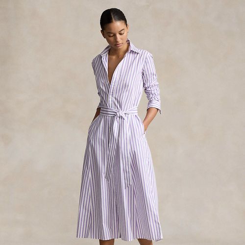 Robe-chemise ceinturée en coton rayé - Polo Ralph Lauren - Modalova