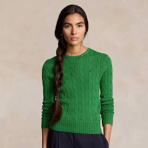 Pull torsadé à col rond en coton - Polo Ralph Lauren - Modalova