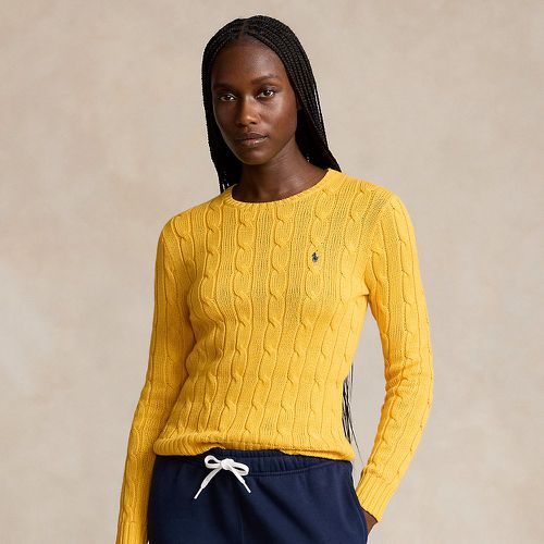 Pull torsadé à col rond en coton - Polo Ralph Lauren - Modalova