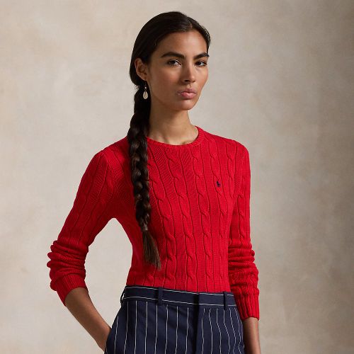 Pull torsadé à col rond en coton - Polo Ralph Lauren - Modalova