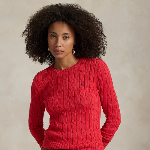 Pull torsadé à col rond en coton - Polo Ralph Lauren - Modalova