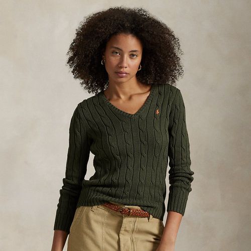 Pull col en V torsadé en coton - Polo Ralph Lauren - Modalova