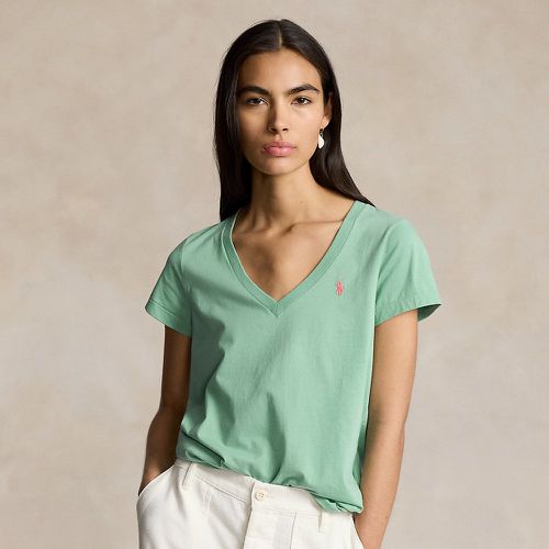 T-shirt col en V en jersey - Polo Ralph Lauren - Modalova