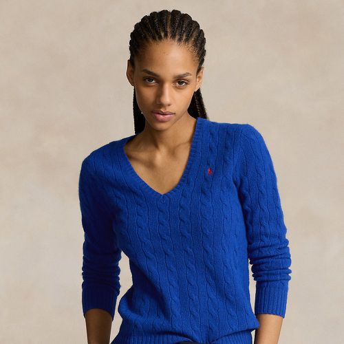 Pull col en V torsadé laine et cachemire - Polo Ralph Lauren - Modalova