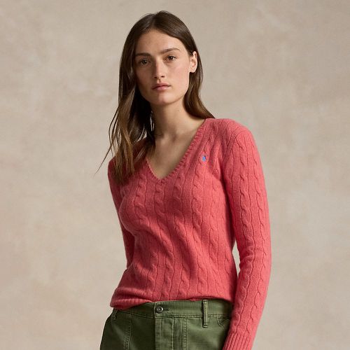 Pull col en V torsadé laine et cachemire - Polo Ralph Lauren - Modalova