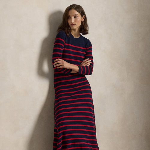 Robe rayée en tricot gaufré - Polo Ralph Lauren - Modalova