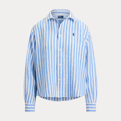 Chemise rayée large et courte et en lin - Polo Ralph Lauren - Modalova