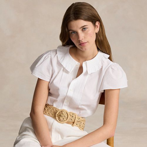 Chemise en coton bordée de dentelle - Polo Ralph Lauren - Modalova