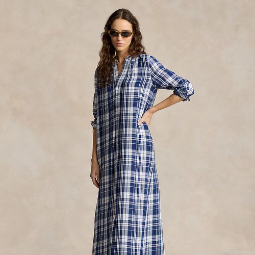 Robe-chemise écossaise en lin - Polo Ralph Lauren - Modalova