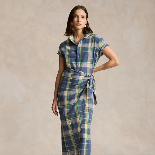 Robe-chemise écossaise en coton - Polo Ralph Lauren - Modalova