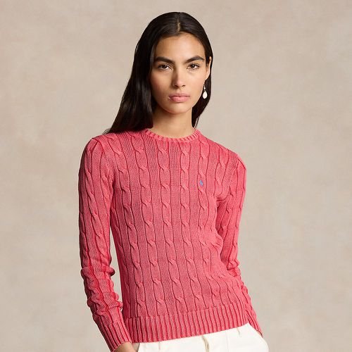 Pull torsadé à col rond en coton - Polo Ralph Lauren - Modalova