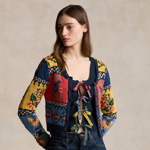 Cardigan en jacquard et tricot intarsia - Polo Ralph Lauren - Modalova