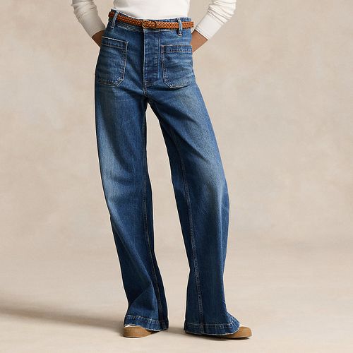 Jean à jambe large en coton stretch - Polo Ralph Lauren - Modalova