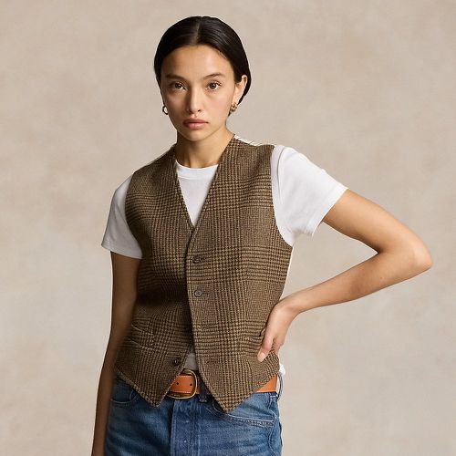 Gilet avec pan avant en tweed - Polo Ralph Lauren - Modalova