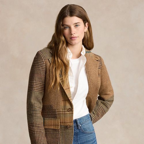 Blazer patchwork en tweed à chevrons - Polo Ralph Lauren - Modalova