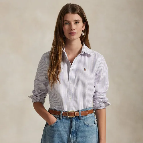 Chemise Oxford rayée cintrée stretch - Polo Ralph Lauren - Modalova