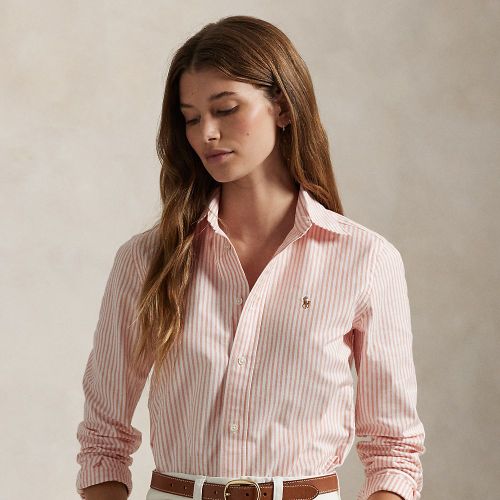 Chemise Oxford rayée cintrée stretch - Polo Ralph Lauren - Modalova