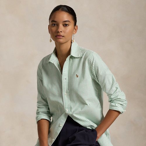 Chemise Oxford rayée cintrée stretch - Polo Ralph Lauren - Modalova