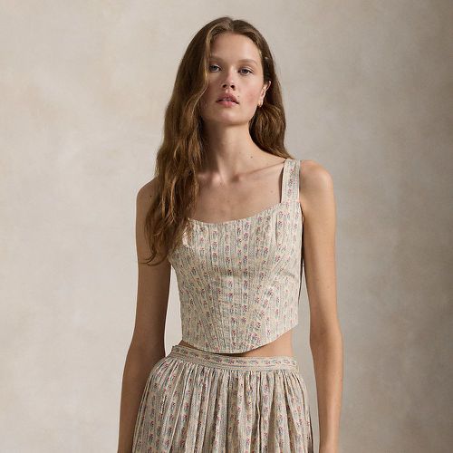 Haut corset en coton fleuri - Polo Ralph Lauren - Modalova