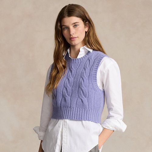 Pull court torsadé en laine et cachemire - Polo Ralph Lauren - Modalova