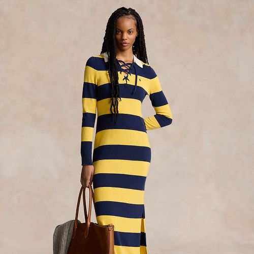 Robe-pull rugby en cachemire rayé - Polo Ralph Lauren - Modalova