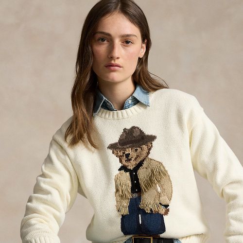 Pull col rond Polo Bear en coton - Polo Ralph Lauren - Modalova