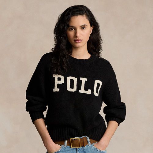 Pull à col rond et logo - Polo Ralph Lauren - Modalova