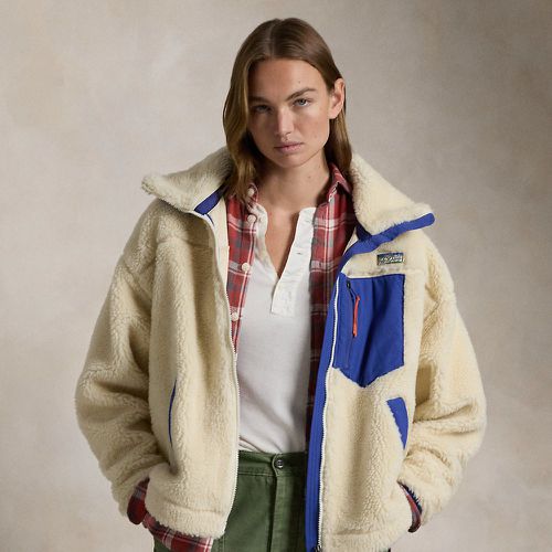 Veste col cheminée zippée en sherpa - Polo Ralph Lauren - Modalova