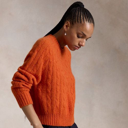 Pull col rond en laine mélangée torsadée - Polo Ralph Lauren - Modalova