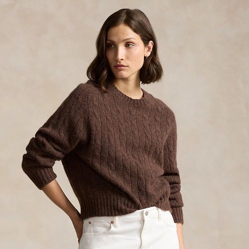 Pull col rond en laine mélangée torsadée - Polo Ralph Lauren - Modalova