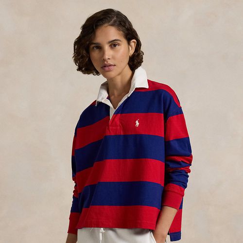 Chemise de rugby courte rayée en jersey - Polo Ralph Lauren - Modalova