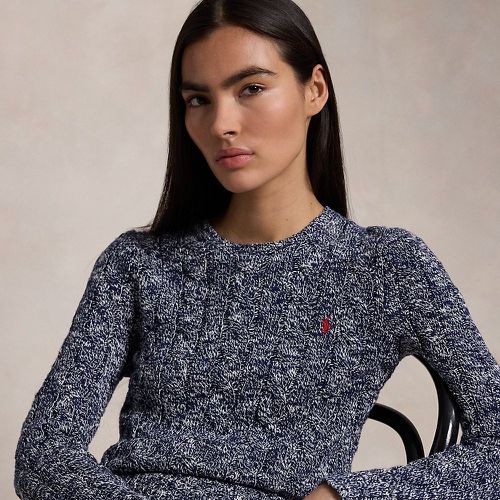 Pull torsadé ragg en coton à col rond - Polo Ralph Lauren - Modalova