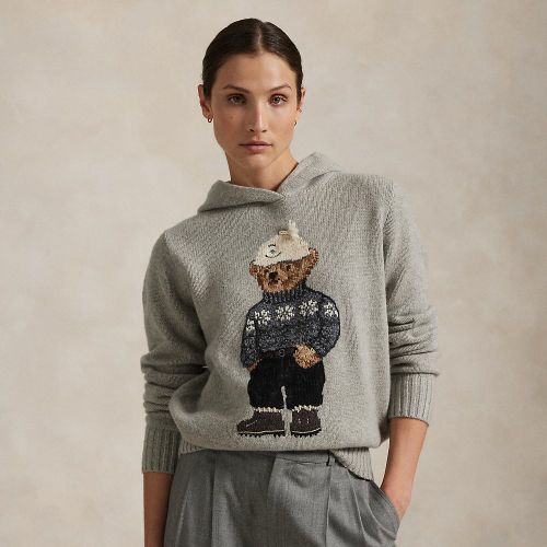 Pull à capuche Polo Bear laine cachemire - Polo Ralph Lauren - Modalova