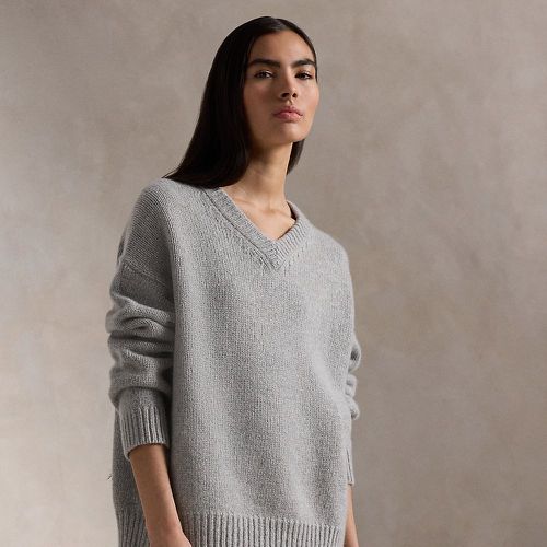 Cashmere High V-Neck Sweater - Polo Ralph Lauren - Modalova