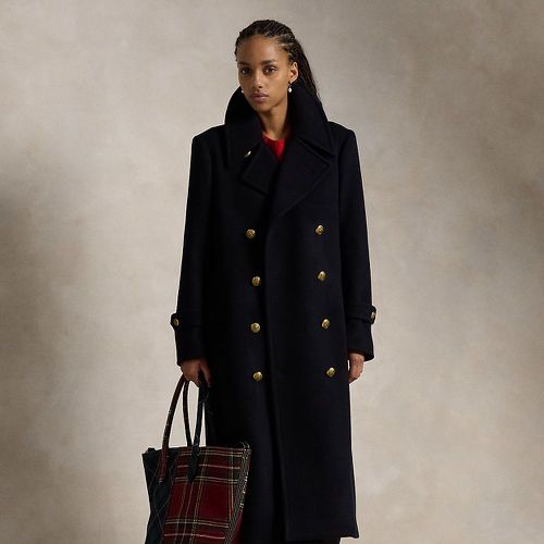 Long manteau en laine melton - Polo Ralph Lauren - Modalova