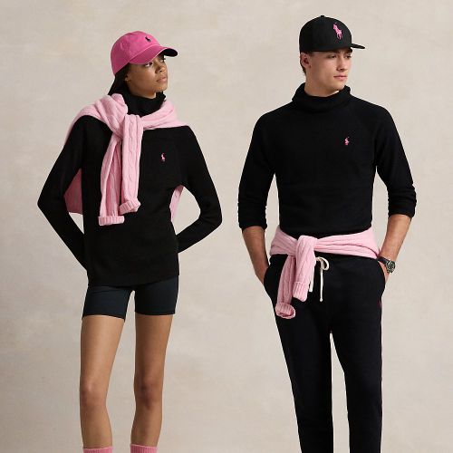 Pull snood Pink Pony en laine peignée - Polo Ralph Lauren - Modalova