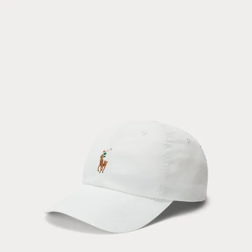 Casquette poney sergé de coton stretch - Polo Ralph Lauren - Modalova