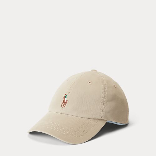 Casquette poney sergé de coton stretch - Polo Ralph Lauren - Modalova